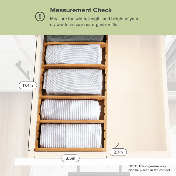 Bamboo Kitchen Towel and Food-Storage Organizer - Image 4