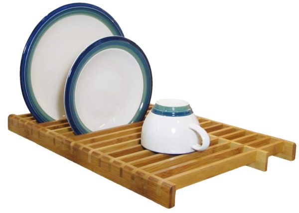 Bamboo Over the Sink Dish Drying Rack