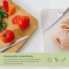 Bamboo Cutting Board with Nesting Rice Fiber Chopping Board (17 x 12.5 in) - Image 4