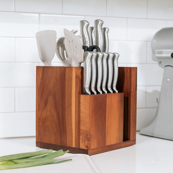 Knife & Utensil Block - Acacia - Image 7