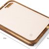 Acacia Cutting Board with Nesting Rice Fiber Chopping Board (17 x 12.5 in) - Image 7