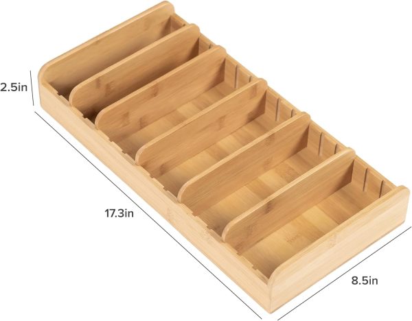 Bamboo Kitchen Towel and Food-Storage Organizer - Image 8