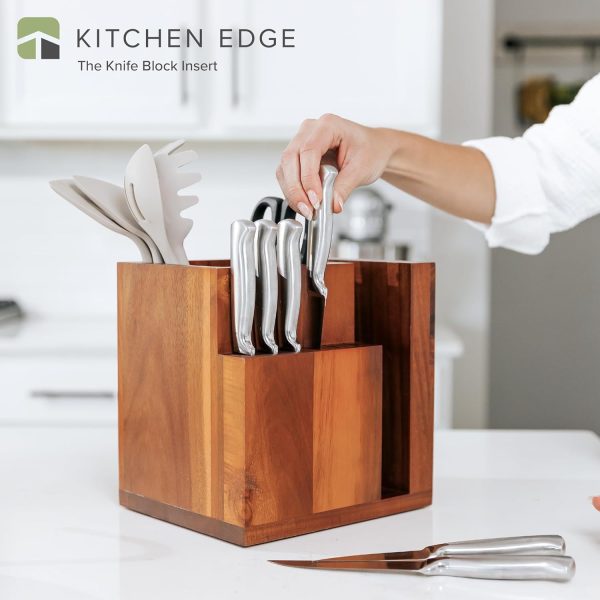 Knife & Utensil Block - Acacia - Image 2