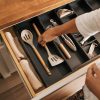 Bamboo Utensils & Junk Drawer Organizer - Black Finish (Expands 16-28in) - Image 7