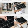 Bamboo Tea Bags & Coffee Pods Drawer Organizer Black Finish - Image 3