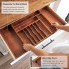 Acacia Drawer Organizer for Silverware & Utensils (Expands 18.5-33in) - Image 6