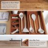 Acacia Drawer Organizer for Utensils & Junk (Expands 10.5-19in) - Image 6