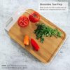 Bamboo Cutting Board with Nesting Rice Fiber Chopping Board (15 x 11 in) - Image 5