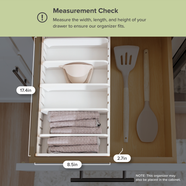 Bamboo Kitchen Towel and Food-Storage Organizer White Finish - Image 4
