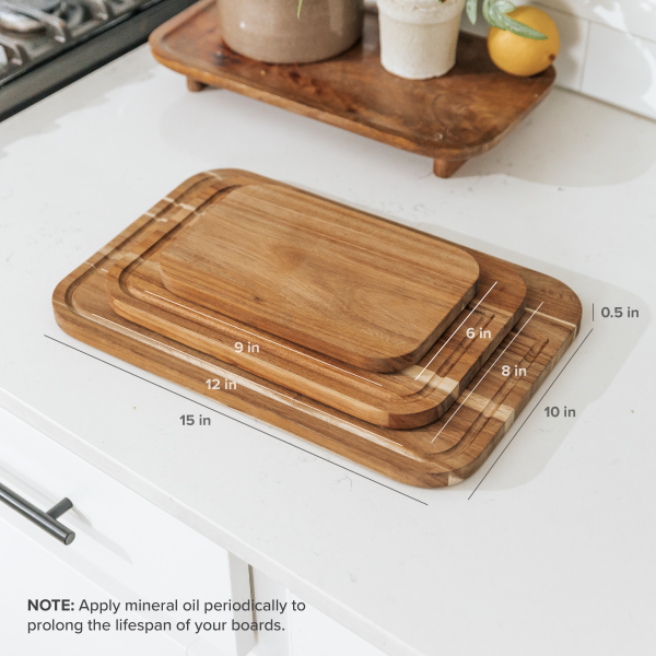 Acacia Cutting Board Set - Image 6