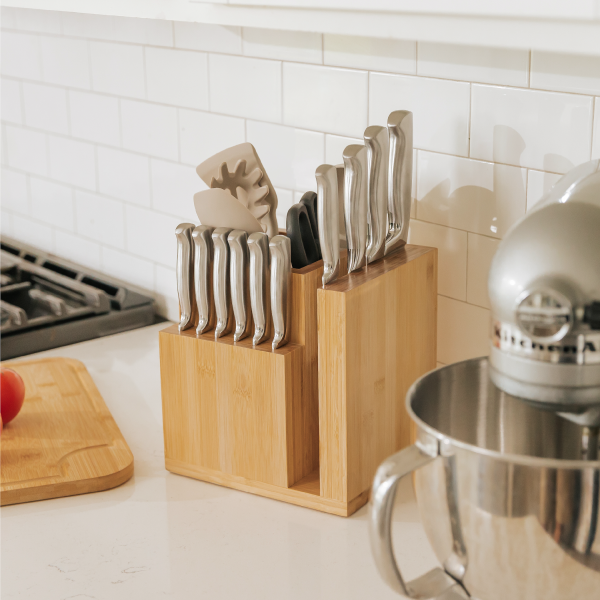Knife & Utensil Block - Bamboo - Image 6