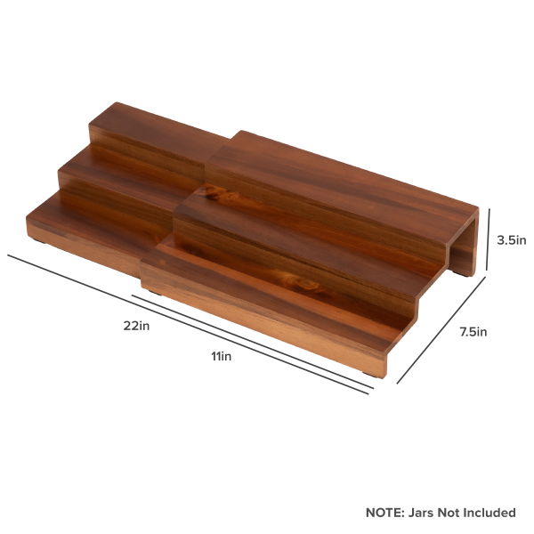 3 Tier Spice Shelf - Acacia - Image 7