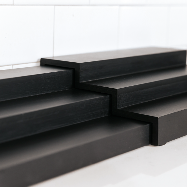 3 Tier Spice Shelf - Black Bamboo - Image 6