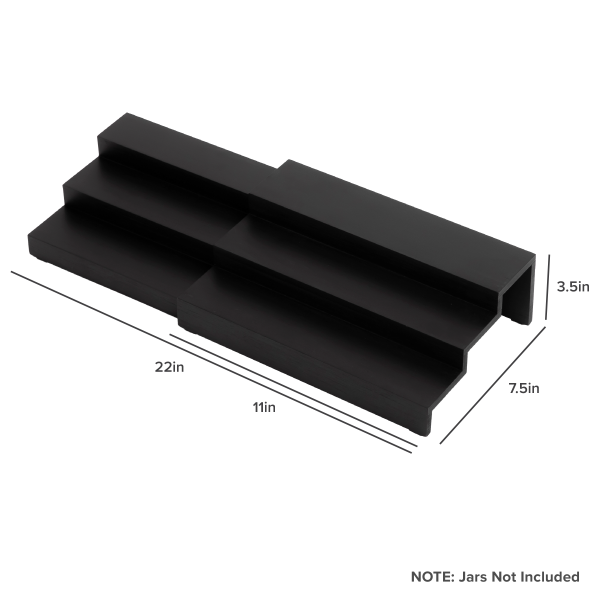 3 Tier Spice Shelf - Black Bamboo - Image 7