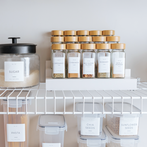 3 Tier Spice Shelf - White Bamboo - Image 8