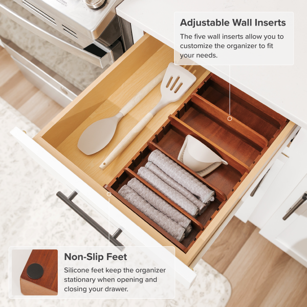 Acacia Kitchen Towel and Food-Storage Organizer - Image 6