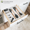 Bamboo Drawer Organizer for Utensils & Junk - White Finish (Expands 10.5-18.5in) - Image 2