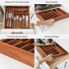 Acacia Drawer Organizer for Silverware & Utensils (Expands 11-19in) - Image 3