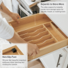 Bamboo Drawer Organizer for Silverware & Utensils (Expands 11-19in) - Image 6