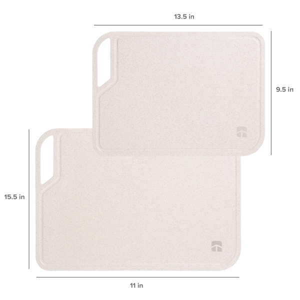 Rice Fiber Cutting Board Set with Bamboo Stand - Image 3
