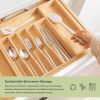 Bamboo Drawer Organizer for Silverware & Utensils (Expands 16-28in) - Image 5