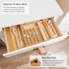 Bamboo Drawer Organizer for Silverware & Utensils (Expands 16-28in) - Image 6