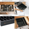 Bamboo Drawer Organizer for Silverware & Utensils - Black Finish (Expands 16-28in) - Image 5