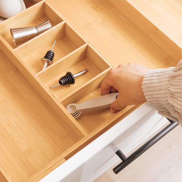 Bamboo Utensils & Junk Drawer Organizer (Expands 18.5-33in) - Image 10