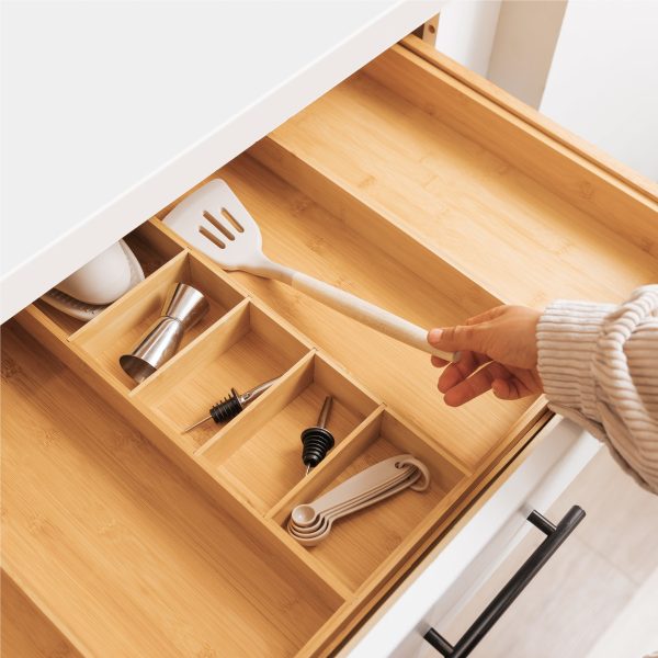 Bamboo Utensils & Junk Drawer Organizer (Expands 18.5-33in) - Image 8