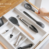 Bamboo Utensils & Junk Drawer Organizer - White Finish (Expands 18.5-33in) - Image 8