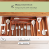 Acacia Drawer Organizer for Silverware & Utensils (Expands 18.5-33in) - Image 4