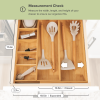 Bamboo Drawer Organizer for Utensils & Junk (Expands 10.5-18.5in) - Image 4