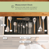 Bamboo Drawer Organizer for Silverware & Utensils - Black Finish (Expands 18.5-33in) - Image 4