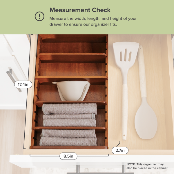 Acacia Kitchen Towel and Food-Storage Organizer - Image 4